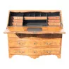 Berner Kommode Schreibtisch in Nussbaum-Intarsien, montiert auf … - Moinat - Zylinderbureau, Sekretäre