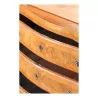 Бернский стол с комодом из маркетри из орехового дерева, установленный на … - Moinat - Бюро с цилиндрическими крышками, с откидными крышками