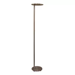Floor lamp, in brushed steel with lighting system …