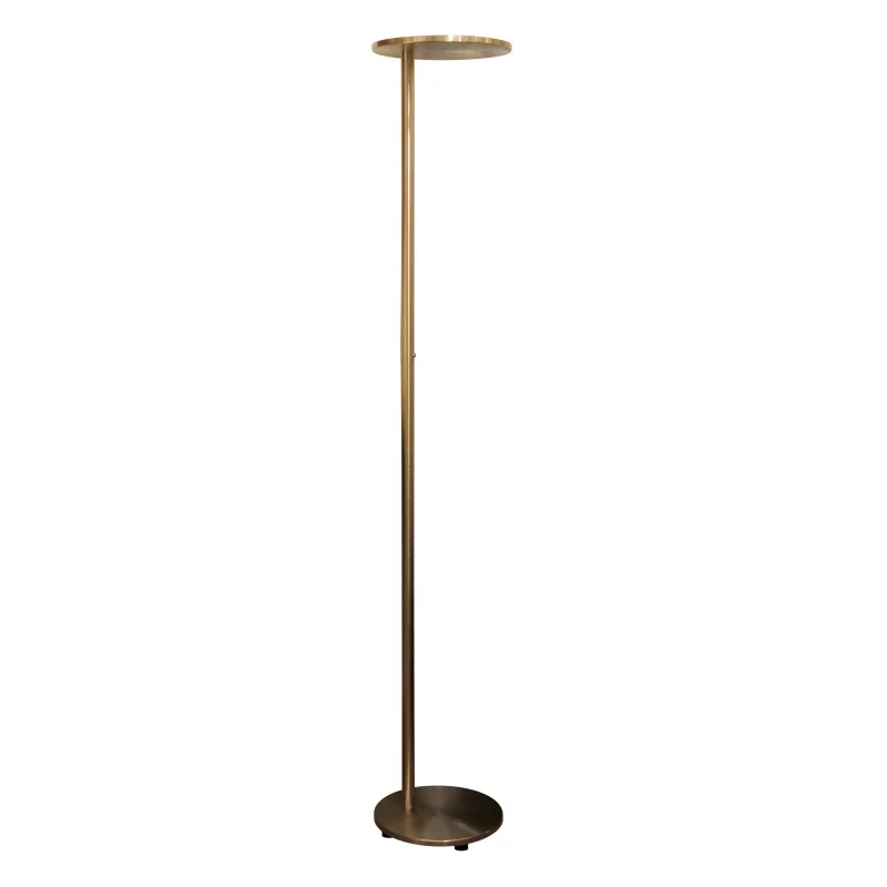 Lampadaire sur pied, en laiton brossé avec système d’éclairage - Moinat - Lampadaires (au sol)