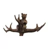 Porte-manteau et porte-parapluie en bois sculpté de Brienz, … - Moinat - VE2022/3