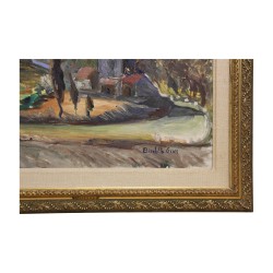 幅布面油画，署名 Elisabeth GROSS (1907-1966)