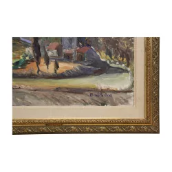 伊丽莎白·格罗斯 (1907-1966) 签名的布面油画……