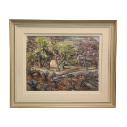 幅布面油画，署名 Elisabeth GROSS (1907-1966)