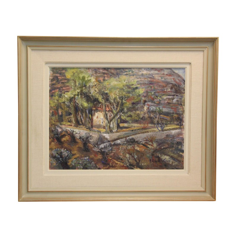 幅布面油画,署名 Elisabeth GROSS (1907-1966) - Moinat - 画 - 景观 幅布面油画,署名 Elisabeth GROSS (1907-1966) - Moinat - 画 - 景观
