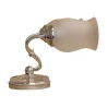 “York” wall lamp with two lights, in an opal verrine with … - Moinat - Wall lights, Sconces
