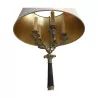 Paar Säulenlampen „Sphinx“, in versilberter Bronze … - Moinat - ShadeFlair