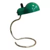 Lamp with bell in green sheet metal and chrome base, in … - Moinat - Table lamps