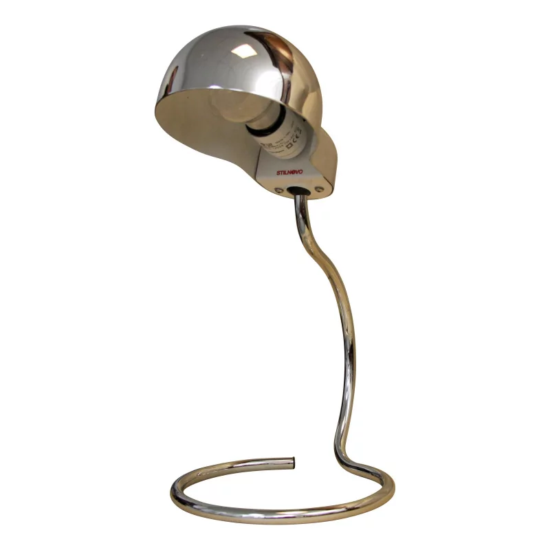 Lampe im Vintage-Stil, verchromtes Modell. - Moinat - Tischlampen