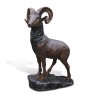 Ibex 在它的岩石上，青铜色。 - Moinat - 雕像