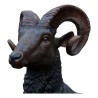 Ibex 在它的岩石上，青铜色。 - Moinat - 雕像