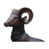 Ibex 在它的岩石上，青铜色。 - Moinat - 雕像