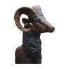 Ibex 在它的岩石上，青铜色。 - Moinat - 雕像