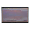 Tableau, huile sur toile représentant un paysage de montagnes … - Moinat - Tableaux - Paysage