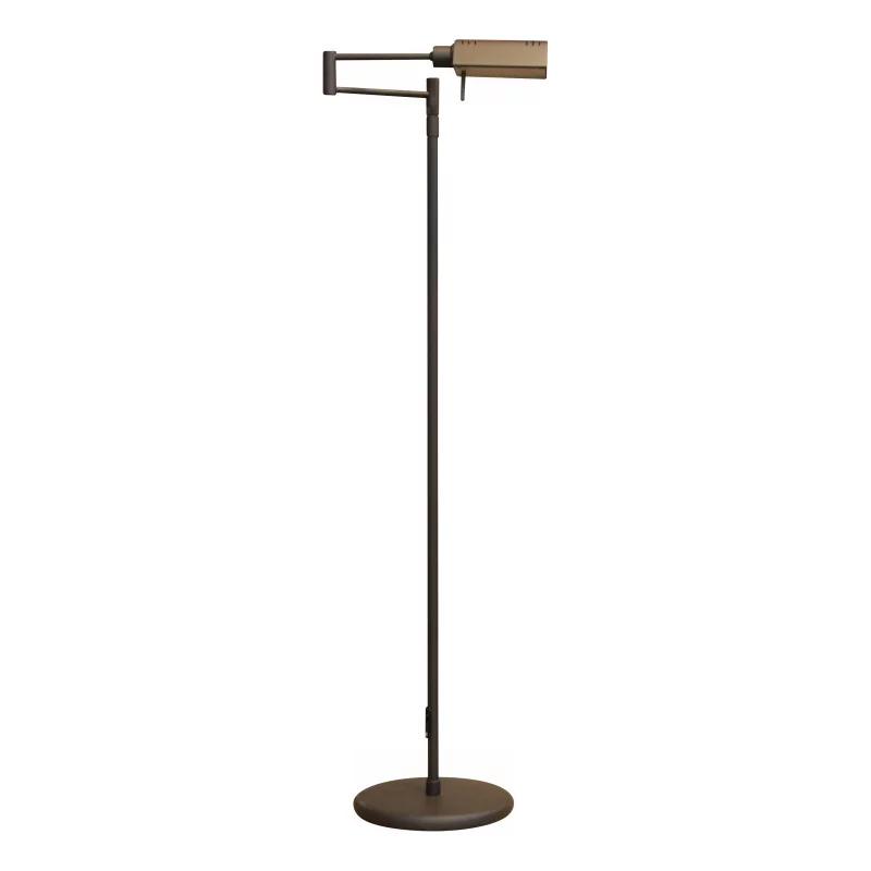 Matt smoked metal reading lamp with variable LED lighting. Adjustable… - Moinat - Standing lamps