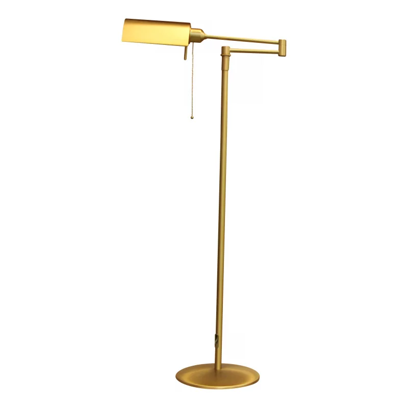 brushed brass reading lamp. Traditional E27 bulb. … - Moinat - Standing lamps
