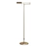 Leselampe in mattem Nickel-Finish mit variabler LED-Beleuchtung. - Moinat - Stehlampen