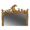 mirror carved in wood with a touch of gold, period... - Moinat - Mirrors