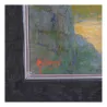 Tableau huile sur toile, vue sur le Lac Léman et la pointe de … - Moinat - Tableaux - Paysage
