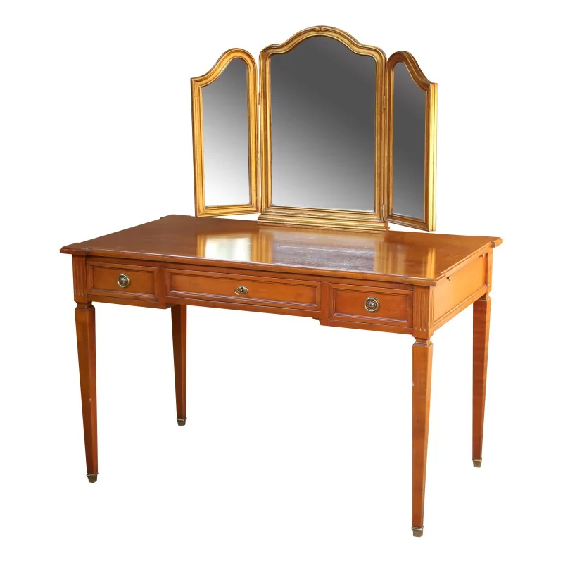Louis XVI style bureau plat in cherry wood transformed into … - Moinat - Desks