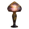 Lampe de style Gallé aux libellules en pâte de verre, coloris … - Moinat - Lampes de table
