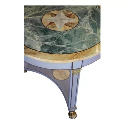 Empire Runder Säulentisch aus Mahagoni, Löwentatzenfüße, …