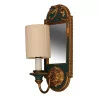 Pair of carved wooden sconces with mirror. Electrification… - Moinat - Wall lights, Sconces