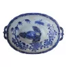 Blue and white earthenware soup tureen with its dish. Company of … - Moinat - Chinaware, Porcelain