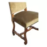 系列 6 把路易十四风格的胡桃木椅子，上面覆盖着…… - Moinat - 椅子