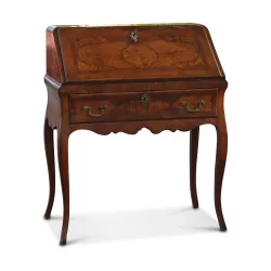 Louis XV donkey desk in inlaid fruit wood with …