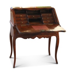Bureau dos d'âne Louis XV en bois fruitier marqueté avec …