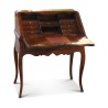 Bureau dos d'âne Louis XV en bois fruitier marqueté avec … - Moinat - Bureaux cylindre, à abattant, Secrétaires
