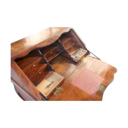 Bureau dos d'âne Louis XV en bois fruitier marqueté avec …