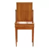 Directoire dressing table in blond walnut. 1 drawer on the bottom and a - Moinat - Vanity tables