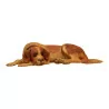St-Bernard dog lying in carved and tinted wood, sold by … - Moinat - Brienz