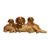 Groupe de chien St-Bernard miniature, une chienne et ses 3 … - Moinat - Accessoires de décoration
