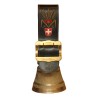 Cloche de vache en bronze datée 1988 par la fonderie Berger - Moinat - Accessoires de décoration