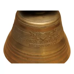 个 1960 年青铜牛铃，标有 EMMENTALISCHES