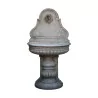 Half-moon wall-mounted basin with plate and central column in … - Moinat - Fountains