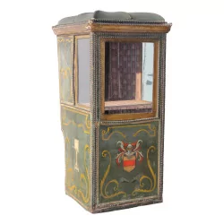 Sedan chair transformed into a display case, hand-painted decor
