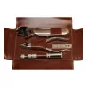 Hermes tool bag in brown leather. - Moinat - Decorating accessories