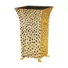 Cream-colored metal umbrella stand with leopard pattern - Moinat - Clothes racks, Closets, Umbrellas stands