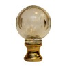 Boule d'escalier en verre travaillé avec étoile au sommet avec … - Moinat - Accessoires de décoration