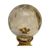 Boule d'escalier en verre travaillé avec étoile au sommet avec … - Moinat - Accessoires de décoration