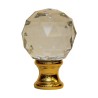 Stair ball in worked glass with a diamond-like facet … - Moinat - Decorating accessories