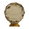Stair ball in worked glass with a diamond-like facet … - Moinat - Decorating accessories