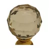 Treppenkugel aus bearbeitetem Glas mit einer diamantartigen Facette … - Moinat - Dekorationszubehör