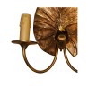 Seerosenleuchter aus vergoldeter Bronze mit 2 Lichtern. - Moinat - Wandleuchter