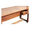 Table rustique en sapin avec 2 tiroirs - Moinat - Tables de salle à manger