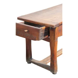 еловый стол в деревенском стиле с 2 ящиками